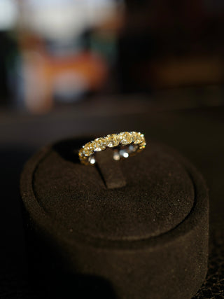 Moonlight - S925 Sterling Silver Set with Yellow Diamond Ring - Golden Radiance Series