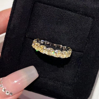 Radiant Aura yellow diamond ring