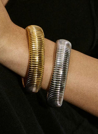 Timeless Retro Striped Bracelet - AROSÈ