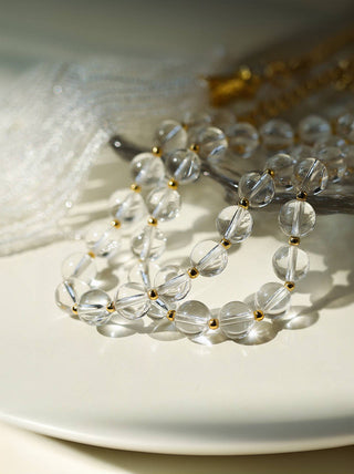 Crystal Beaded Tassel Necklace - 152cm Extra-Long - AROSÈ