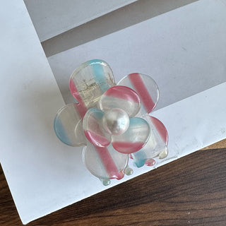 Petite Pearl Flower Hair Clip