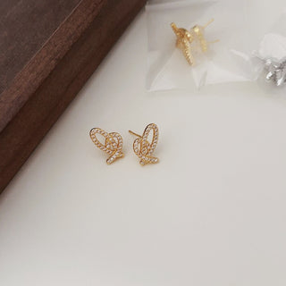 Romantic Heart Design Earrings