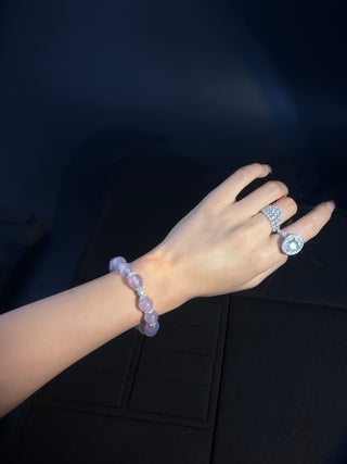 Purple Jadeite Bracelet - Eastern Talisman of Fortune