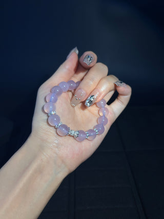 Purple Jadeite Bracelet - Eastern Talisman of Fortune
