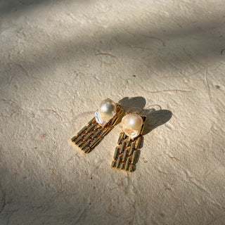 Baroque Chain Earrings - AROSÈ
