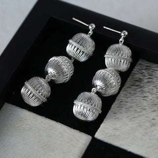 Yi Ethnic Element Bell Dangle Earrings - AROSÈ