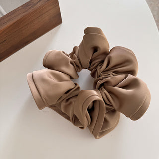 Grandeur Satin Ruffle Scrunchie