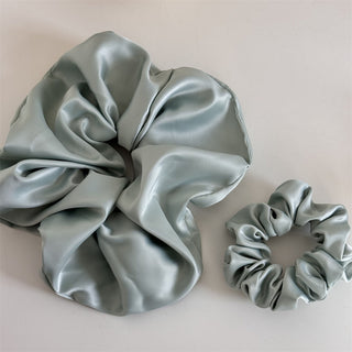 Emerald Luxe Satin Scrunchie