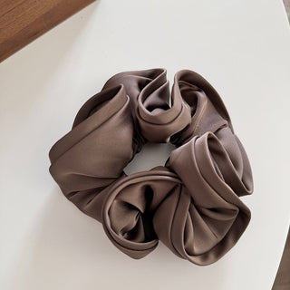 Grandeur Satin Ruffle Scrunchie