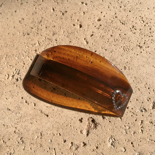 French Vintage Amber Acetate Spring Clip