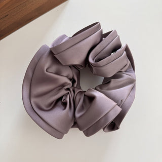 Grandeur Satin Ruffle Scrunchie