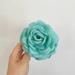 Handcrafted 3D Rose Flower Claw Clip