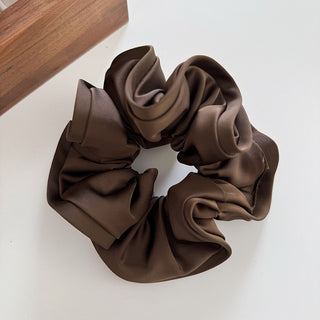 Grandeur Satin Ruffle Scrunchie