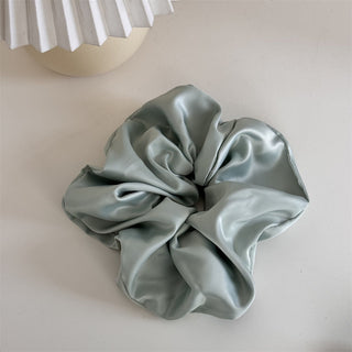 Emerald Luxe Satin Scrunchie