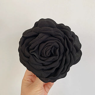 Handcrafted 3D Rose Flower Claw Clip