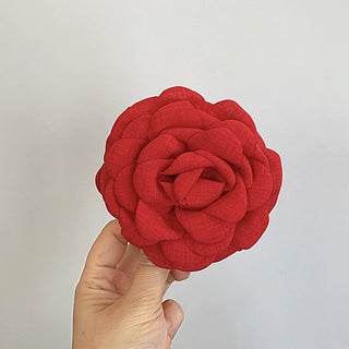 Handcrafted 3D Rose Flower Claw Clip