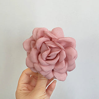 Handcrafted 3D Rose Flower Claw Clip