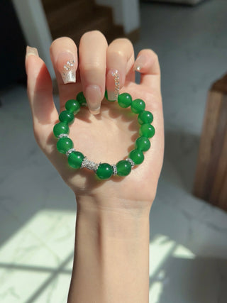 Green Jadeite Bracelet - Eastern Lucky Talisman